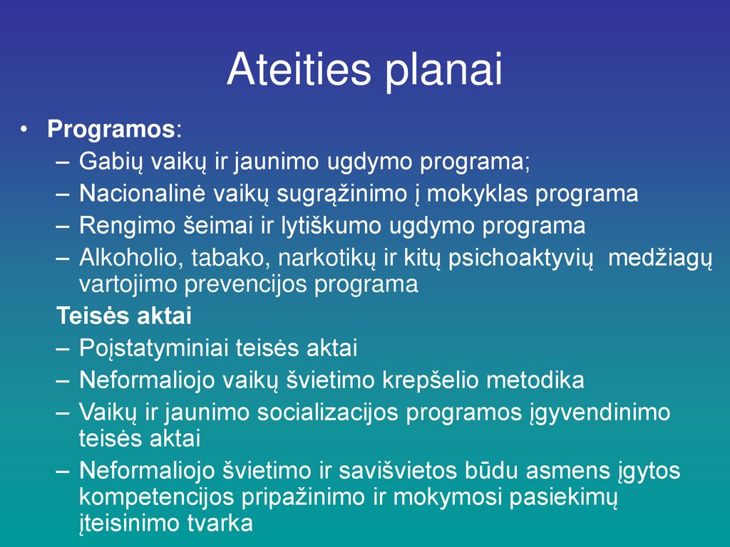 Socialin S Politikos Departamentas Svarbiausi Darbai Ir Planai Ppt